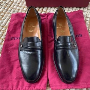Bruno Magli Black Leather Loafer